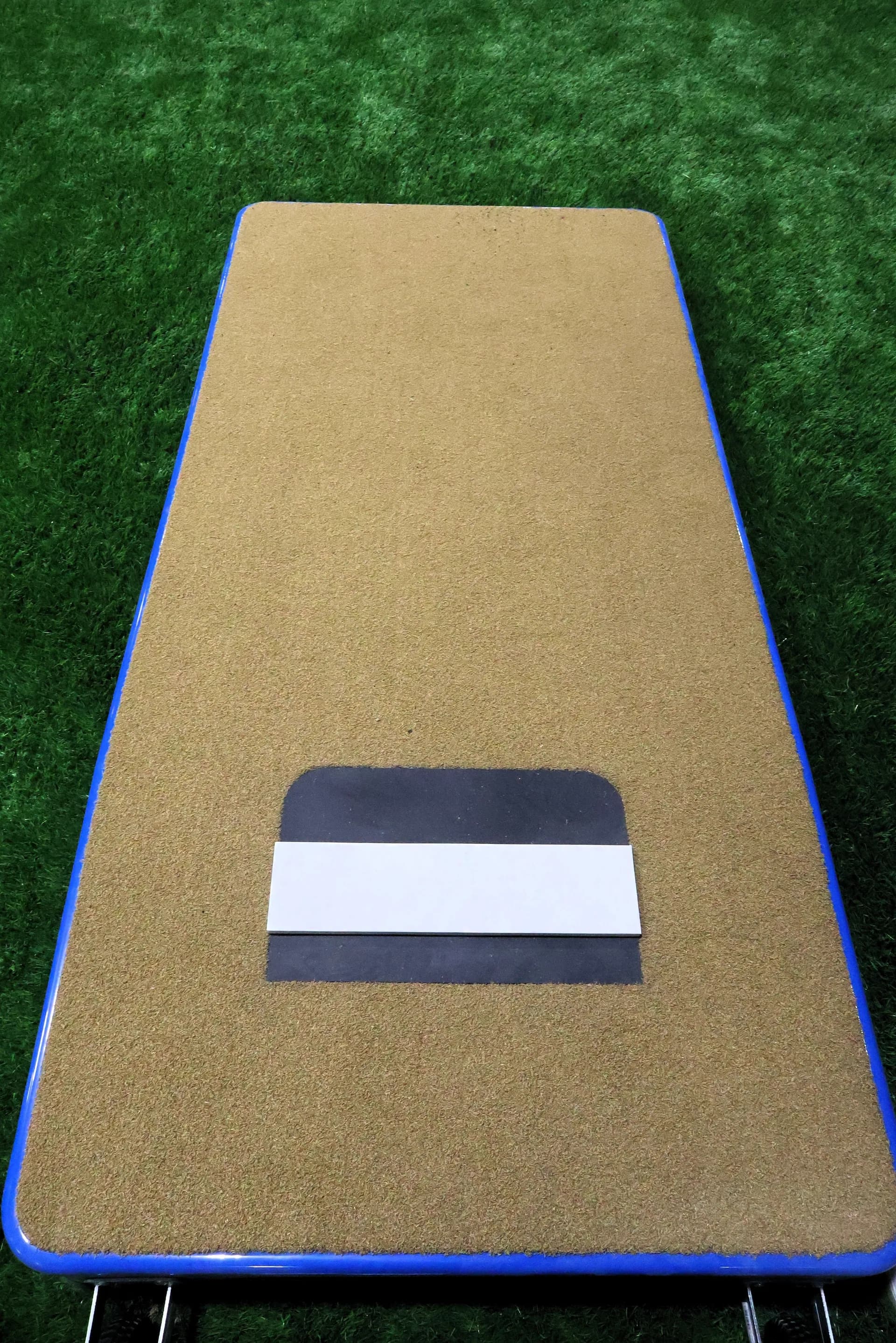 Portable pitching mound and pitching rubber